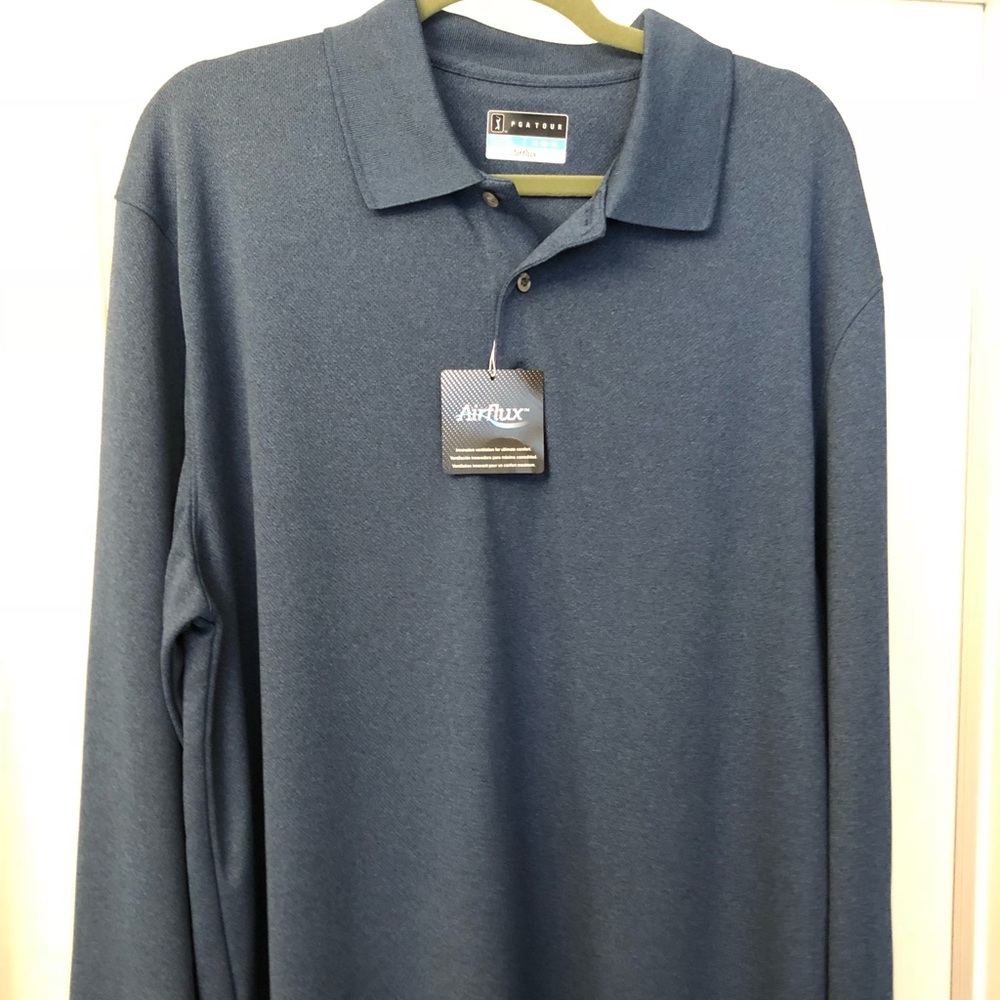 PGA Airflux long sleeve Polo shirt
